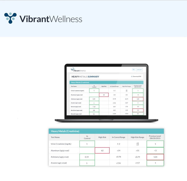 Heavy Metal Test - Urine (Vibrant Wellness)